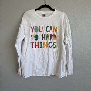 Inspirational Long Sleeve Shirt - White